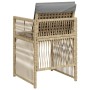 Sillones jardín con cojines 4 uds ratán sintético beige mezcla de , Sillas de jardín - Ref: Foro24-364972, Precio: 176,13 €
