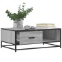 Mitteltisch aus Sonoma-Grau Metall-Ingenieurholz 90x57x35 cm von , Couchtisch - Ref: Foro24-848757, Preis: 69,90 €, Rabatt: %
