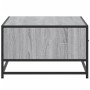 Mitteltisch aus Sonoma-Grau Metall-Ingenieurholz 90x57x35 cm von , Couchtisch - Ref: Foro24-848757, Preis: 69,90 €, Rabatt: %