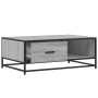 Mitteltisch aus Sonoma-Grau Metall-Ingenieurholz 90x57x35 cm von , Couchtisch - Ref: Foro24-848757, Preis: 69,90 €, Rabatt: %