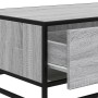 Mitteltisch aus Sonoma-Grau Metall-Ingenieurholz 90x57x35 cm von , Couchtisch - Ref: Foro24-848757, Preis: 69,90 €, Rabatt: %