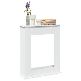 Kaminumrandung aus weißem Ingenieurholz 75x20x87,5 cm von , Zubehör für Holzöfen und Kamine - Ref: Foro24-854580, Preis: 54,6...