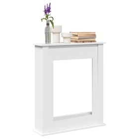 Kaminumrandung aus weißem Ingenieurholz 75x20x87,5 cm von , Zubehör für Holzöfen und Kamine - Ref: Foro24-854580, Preis: 55,6...
