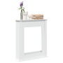 Kaminumrandung aus weißem Ingenieurholz 75x20x87,5 cm von , Zubehör für Holzöfen und Kamine - Ref: Foro24-854580, Preis: 53,7...