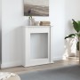 Kaminumrandung aus weißem Ingenieurholz 75x20x87,5 cm von , Zubehör für Holzöfen und Kamine - Ref: Foro24-854580, Preis: 53,7...