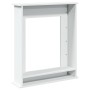 Kaminumrandung aus weißem Ingenieurholz 75x20x87,5 cm von , Zubehör für Holzöfen und Kamine - Ref: Foro24-854580, Preis: 53,7...