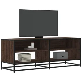 TV-Möbel aus Metall und Holz, Ingenieurwesen, Eiche in Braun, 120,5x40x46 cm. von , TV-Möbel - Ref: Foro24-848893, Preis: 66,...
