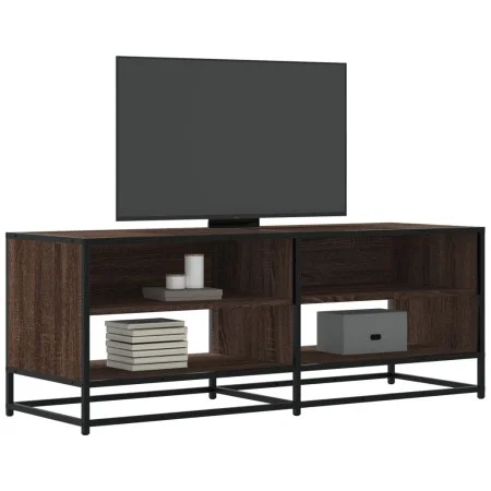 TV-Möbel aus Metall und Holz, Ingenieurwesen, Eiche in Braun, 120,5x40x46 cm. von , TV-Möbel - Ref: Foro24-848893, Preis: 66,...