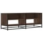 TV stand made of metal and brown oak wood, measuring 120.5x40x46 cm. by , TV Furniture - Ref: Foro24-848893, Price: 66,89 €, ...