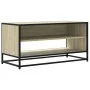 TV stand made of metal and Sonoma oak wood engineering, measuring 91x40x46 cm. by , TV Furniture - Ref: Foro24-848885, Price:...