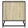 TV-Möbel aus Metall und Ingenieurholz in Sonoma-Eiche, 91x40x46 cm. von , TV-Möbel - Ref: Foro24-848885, Preis: 57,96 €, Raba...