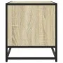 TV stand made of metal and Sonoma oak wood engineering, measuring 91x40x46 cm. by , TV Furniture - Ref: Foro24-848885, Price:...