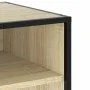 TV stand made of metal and Sonoma oak wood engineering, measuring 91x40x46 cm. by , TV Furniture - Ref: Foro24-848885, Price:...