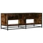 TV stand made of metal and smoked oak wood, measuring 120.5x40x46 cm. by , TV Furniture - Ref: Foro24-848891, Price: 64,98 €,...