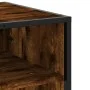TV stand made of metal and smoked oak wood, measuring 120.5x40x46 cm. by , TV Furniture - Ref: Foro24-848891, Price: 64,98 €,...