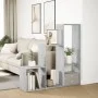Divider bookcase 3 levels gray wood concrete 123x29x123 cm by , Bookcases and shelves - Ref: Foro24-857988, Price: 61,29 €, D...