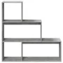 Divider bookcase 3 levels gray wood concrete 123x29x123 cm by , Bookcases and shelves - Ref: Foro24-857988, Price: 61,29 €, D...
