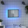 Espejo de baño LED madera ingeniería gris Sonoma 60x8,5x38 cm de , Tocadores de baño - Ref: Foro24-834928, Precio: 49,78 €, D...