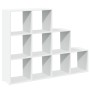 Three-level white wooden divider bookshelf 137.5x29x103.5 cm by , Bookcases and shelves - Ref: Foro24-857976, Price: 82,29 €,...