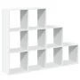 Three-level white wooden divider bookshelf 137.5x29x103.5 cm by , Bookcases and shelves - Ref: Foro24-857976, Price: 80,74 €,...