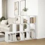 Three-level white wooden divider bookshelf 137.5x29x103.5 cm by , Bookcases and shelves - Ref: Foro24-857976, Price: 80,74 €,...