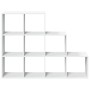 Three-level white wooden divider bookshelf 137.5x29x103.5 cm by , Bookcases and shelves - Ref: Foro24-857976, Price: 82,29 €,...