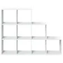 Three-level white wooden divider bookshelf 137.5x29x103.5 cm by , Bookcases and shelves - Ref: Foro24-857976, Price: 80,74 €,...