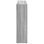 Divider bookcase 3 levels gray Sonoma wood 137.5x29x103.5cm by , Bookcases and shelves - Ref: Foro24-857981, Price: 95,46 €, ...