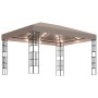 Garden gazebo tent with 4x3 m taupe LED light strip by , Tents and gazebos - Ref: Foro24-3070325, Price: 271,97 €, Discount: %