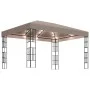 Garden gazebo tent with 4x3 m taupe LED light strip by , Tents and gazebos - Ref: Foro24-3070325, Price: 277,95 €, Discount: %
