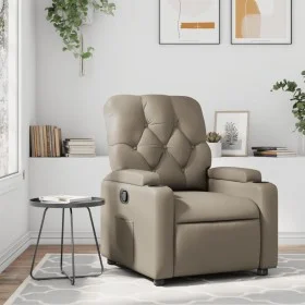 Sillón reclinable de cuero sintético color capuchino by , Armchairs - Ref: Foro24-372509, Price: 195,02 €, Discount: %