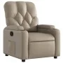 Sillón reclinable de cuero sintético color capuchino de , Sillones - Ref: Foro24-372509, Precio: 195,02 €, Descuento: %