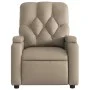 Sillón reclinable de cuero sintético color capuchino de , Sillones - Ref: Foro24-372509, Precio: 195,02 €, Descuento: %