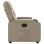 Sillón reclinable de cuero sintético color capuchino de , Sillones - Ref: Foro24-372509, Precio: 195,02 €, Descuento: %