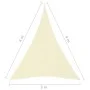 Triangular sail shade in cream-colored Oxford fabric, measuring 3x4x4 meters. by vidaXL, Umbrellas - Ref: Foro24-135229, Pric...