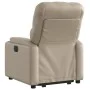 Sillón reclinable elevable cuero artificial color capuchino by , Armchairs - Ref: Foro24-3204778, Price: 281,89 €, Discount: %