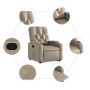 Sillón reclinable elevable cuero artificial color capuchino von , Sessel - Ref: Foro24-3204778, Preis: 266,77 €, Rabatt: %