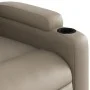 Sillón reclinable elevable cuero artificial color capuchino by , Armchairs - Ref: Foro24-3204778, Price: 281,89 €, Discount: %