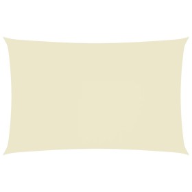Toldo de vela rectangular tela Oxford color crema 4x7 m