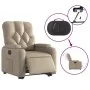 Sillón elevable eléctrico cuero artificial capuchino de , Sillones - Ref: Foro24-3204792, Precio: 332,76 €, Descuento: %