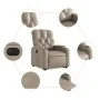 Sillón elevable eléctrico cuero artificial capuchino de , Sillones - Ref: Foro24-3204792, Precio: 332,76 €, Descuento: %