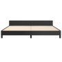 Estructura de cama sin colchón cuero sintético negro 200x200 cm en Camas y somieres | Comprar online en Foro24