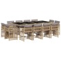 Set comedor de jardín con cojines 13 pzas ratán sintético beige by , Garden sets - Ref: Foro24-3211764, Price: 874,03 €, Disc...