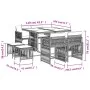 Set comedor de jardín 9 pzas con cojines ratán sintético beige by , Garden sets - Ref: Foro24-3211680, Price: 397,56 €, Disco...