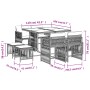 Set comedor de jardín 9 pzas con cojines ratán sintético beige by , Garden sets - Ref: Foro24-3211680, Price: 405,99 €, Disco...