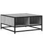 Mesa de centro madera y metal gris Sonoma 60,5x60,5x30 cm de , Mesas de centro - Ref: Foro24-848767, Precio: 45,12 €, Descuen...