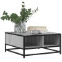 Mesa de centro madera y metal gris Sonoma 60,5x60,5x30 cm de , Mesas de centro - Ref: Foro24-848767, Precio: 45,94 €, Descuen...