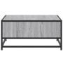 Mesa de centro madera y metal gris Sonoma 60,5x60,5x30 cm de , Mesas de centro - Ref: Foro24-848767, Precio: 45,94 €, Descuen...