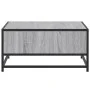 Mesa de centro madera y metal gris Sonoma 60,5x60,5x30 cm de , Mesas de centro - Ref: Foro24-848767, Precio: 45,12 €, Descuen...