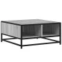 Mesa de centro madera y metal gris Sonoma 60,5x60,5x30 cm de , Mesas de centro - Ref: Foro24-848767, Precio: 45,12 €, Descuen...